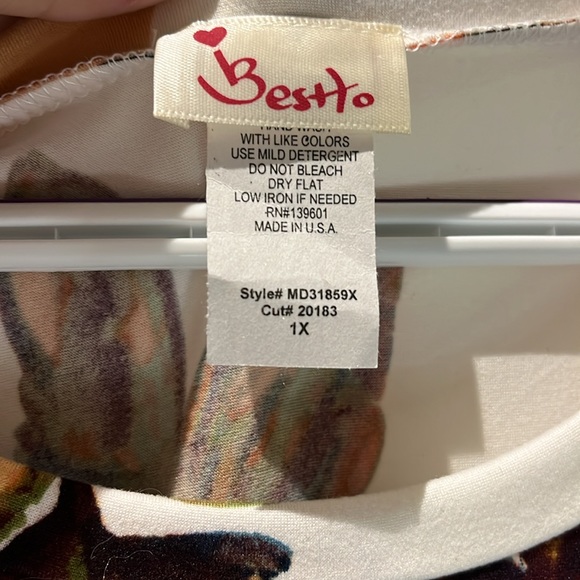 NWOT Bestto Long Sleeve Autumn Floral Dress with Pockets - Picture 4 of 6